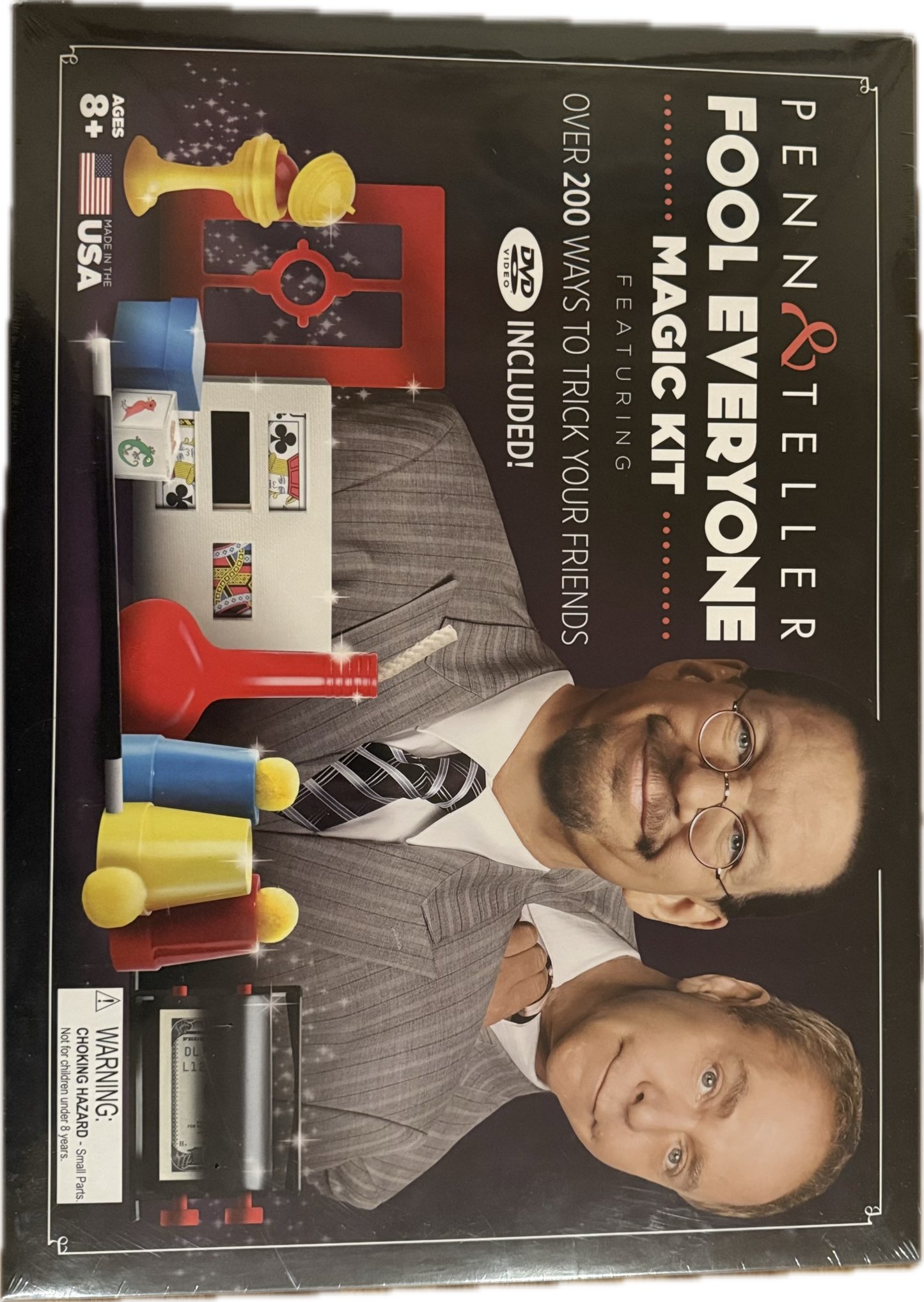 Penn & Teller Fool Everyone Magic Kit – Official Licensed Edition by FUN Inc – Over 200 Magic Tricks for Kids with Props, Books & Videos – Ideal for 8 or 9 Year Old Boy Birthday Gifts or Xmas Presents
