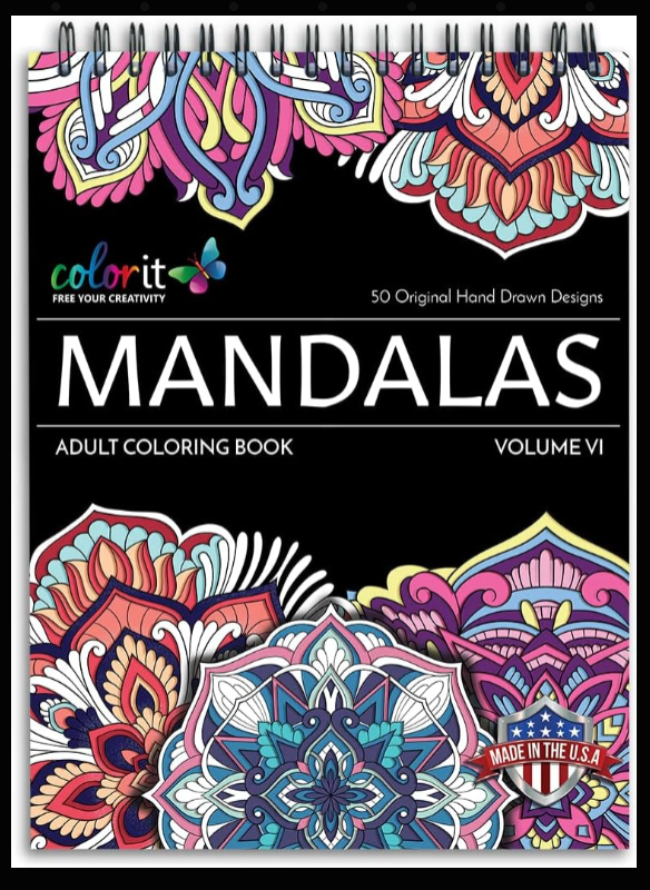 Shuttle Art 103 PCS Drawing Kit, Prismacolor Premier Pencil Sharpener, 365 Days of Creativity: Inspire Your Imagination with Art Every Day : Paperback, ColorIt Mandalas Volume VI Spiral Bound Adult Coloring Book