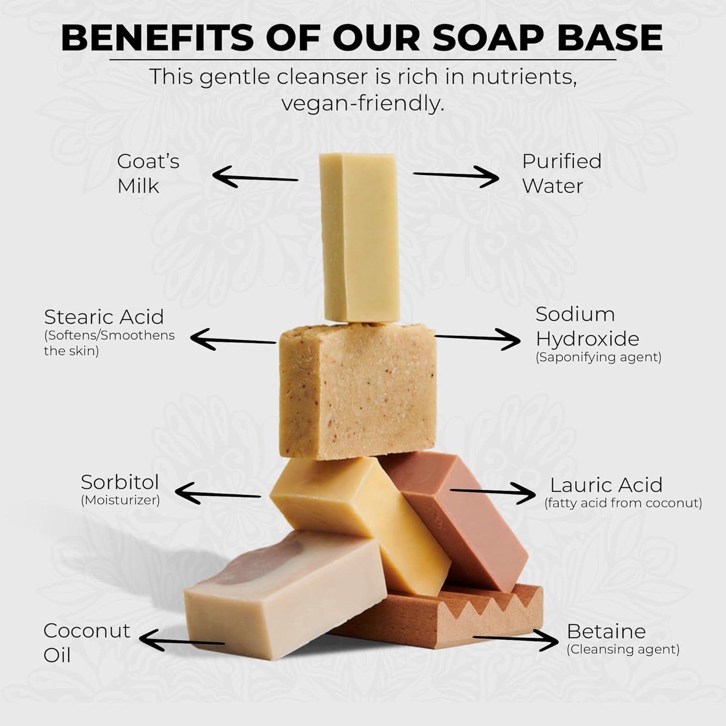 5.5 LBS Goats Milk Soap Base | Melt and Pour Supplies Kit for Soap Making - SLS/SLES & PEG free | Gentle & Natural Organic Vegetable Ingredients | Make Your Own Bulk For Adult Soapmaker - Easy to Cut