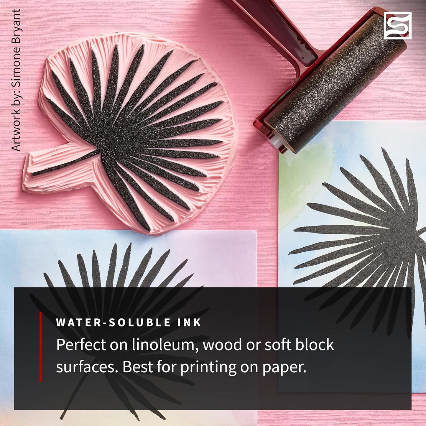 Speedball 3471 Super Value Block Printing Starter Kit – Includes Ink, Brayer, Lino Handle and Cutters, Speedy-Carve Block