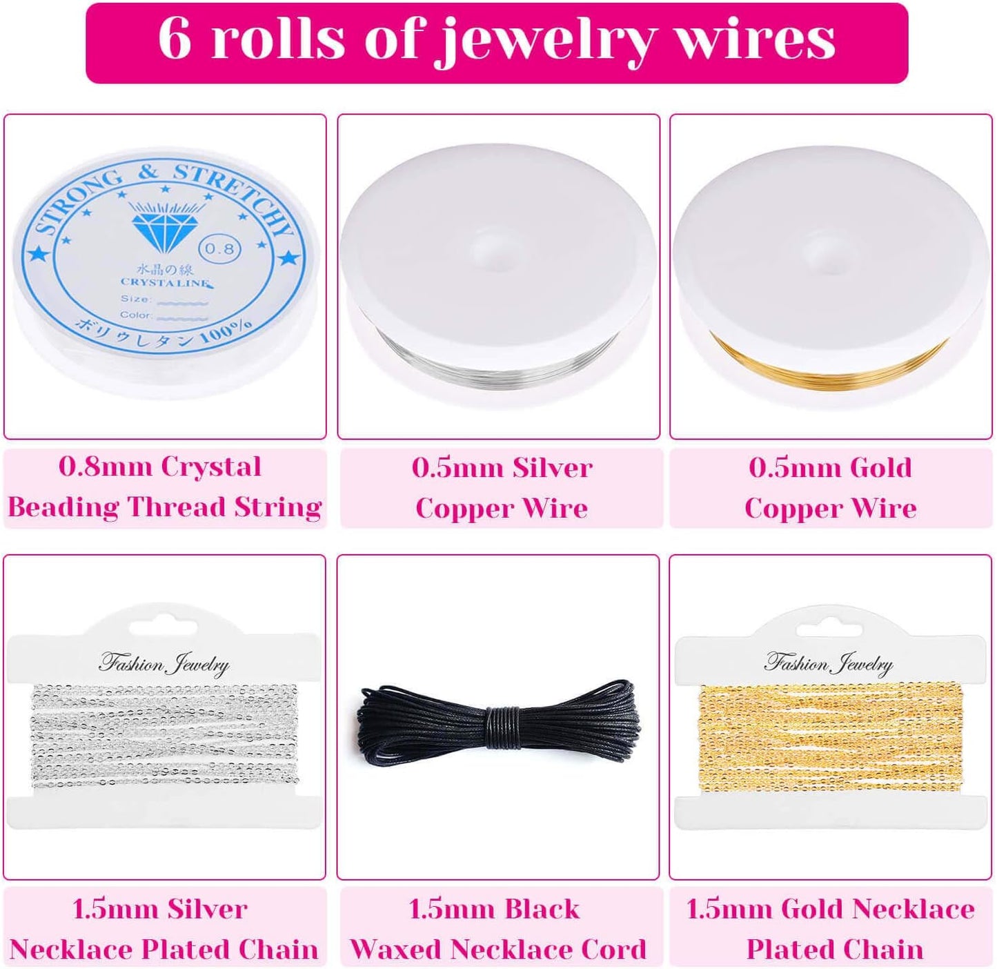 Shynek Jewelry Making Supplies Kits for Adults with Jewelry Making Tools, Earring Charms, Wires, Findings and Helping Hands for Jewelry Making and Repair