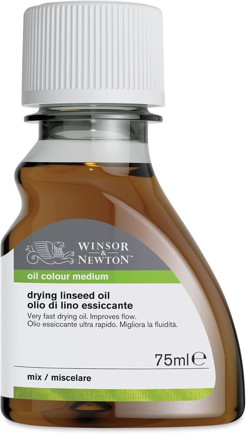 Winsor & Newton Sansodor Drying Linseed Oil, 75ml (2.5oz) Bottle