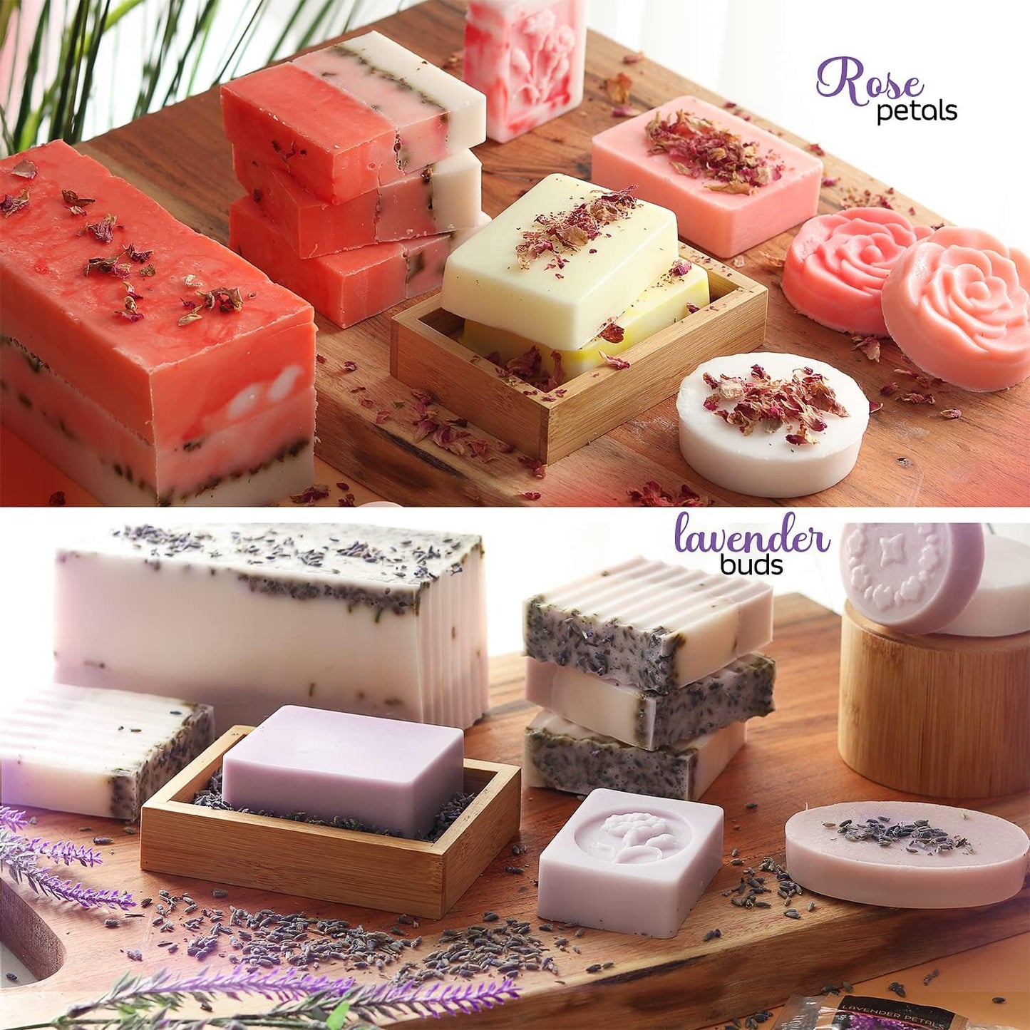 CraftZee Large Deluxe Soap Making Kit - All-in-One Soap Making Supplies with Soap Base, Soap Cutter Box, Silicone Loaf Molds, Fragrances & More - Homemade Melt & Pour DIY Craft Kits