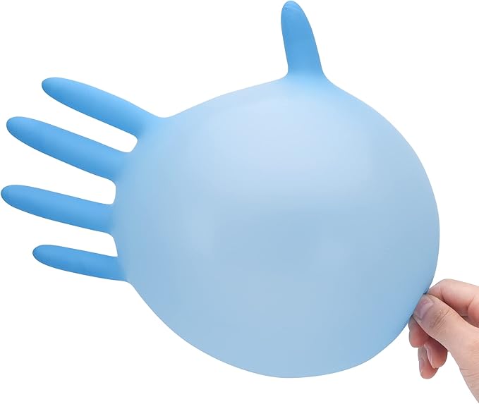 Disposable Nitrile Exam Gloves, Blue, Gloves Disposable Latex Free for Medical, Cleaning & Food Prep, 100-ct