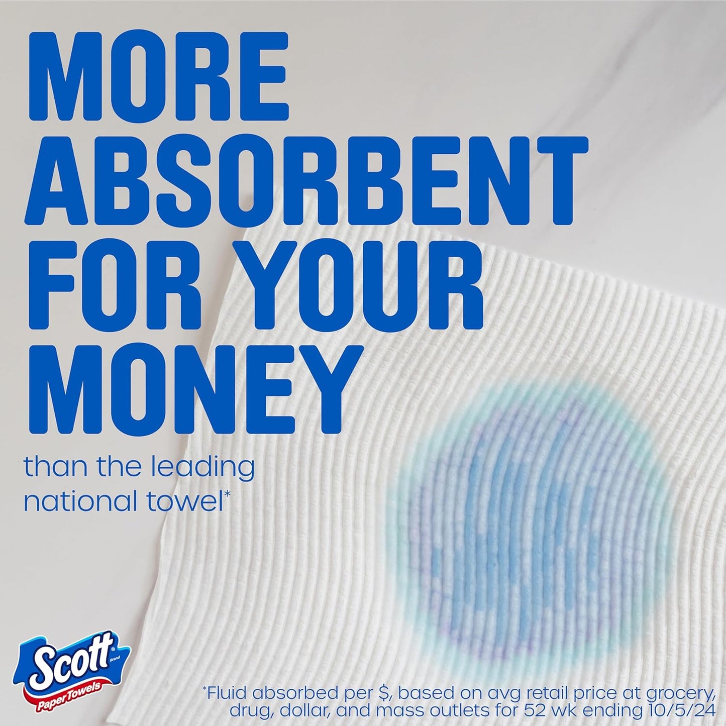 Scott Paper Towels, Choose-A-Sheet, 30 Double Rolls (2 Packs of 15) = 60 Regular Rolls (100 Sheets Per Roll)