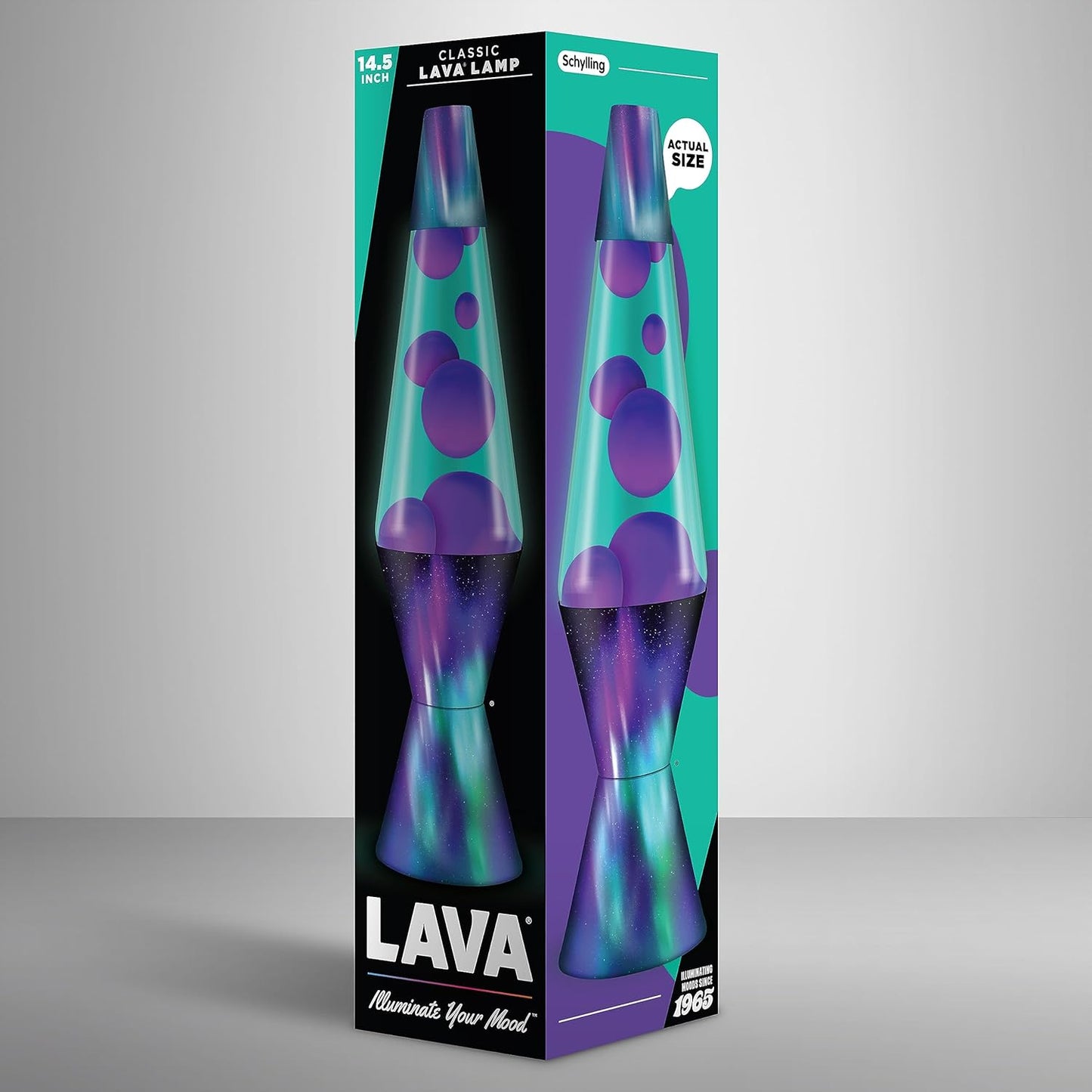 The Original Lava® Lamp - 14.5" Aurora Borealis – Classic Liquid Motion Lamp - Purple Wax and Blue Liquid - Item #2047 (Amazon Exclusive)