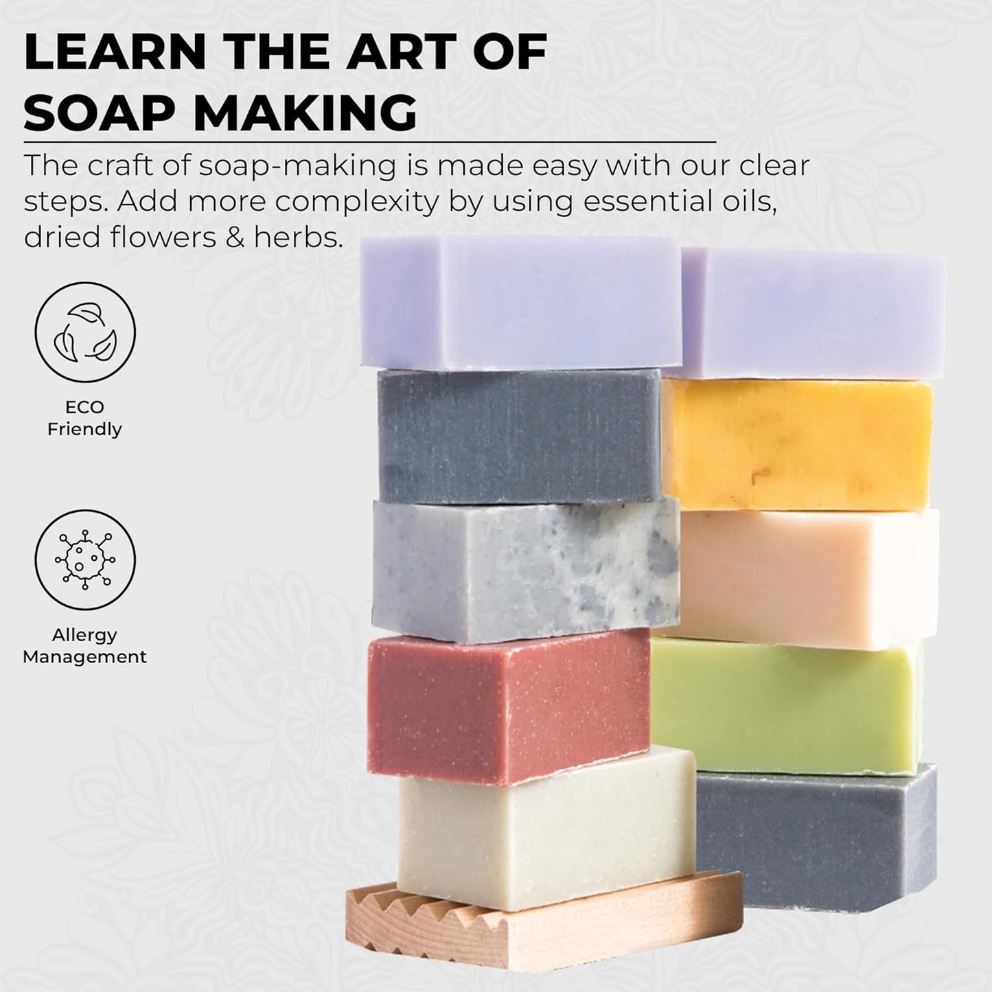 5.5 LBS Goats Milk Soap Base | Melt and Pour Supplies Kit for Soap Making - SLS/SLES & PEG free | Gentle & Natural Organic Vegetable Ingredients | Make Your Own Bulk For Adult Soapmaker - Easy to Cut