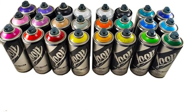 Loop spray paint 400ml MASTER COLOR SET of 24 multicolored
