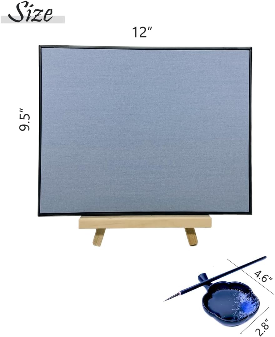 AOVOA Zen Meditation Water Drawing Board Art Set, Painting with Water for Relaxing, Mindfulness & Meditation Practice, Inkless Drawing Board with Brushes and Stencils, Zen Gifts for Men and Women