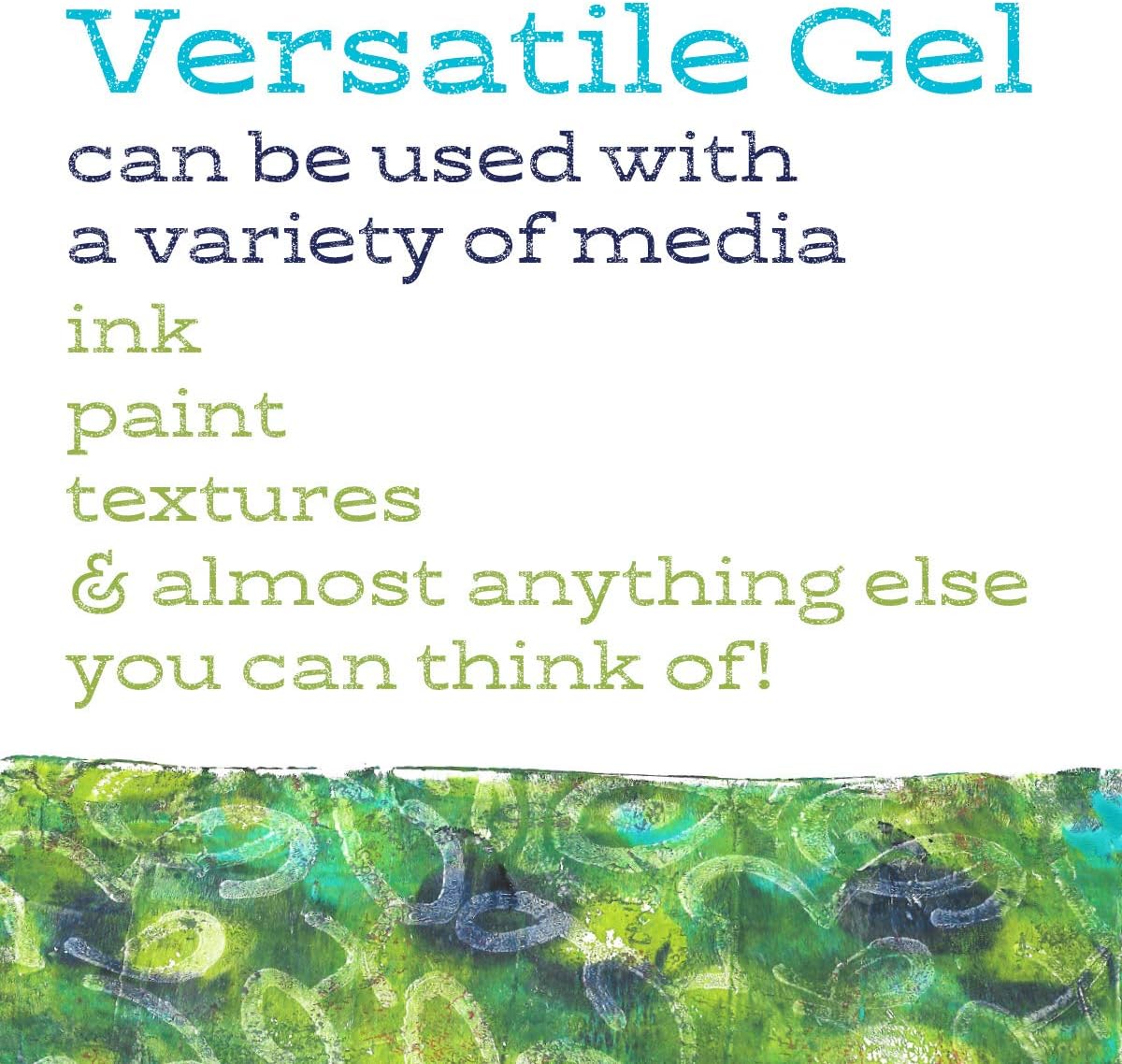 Gel Press Monoprinting Print Plate - 12” X 12” Gel Plate - Printmaking Supplies - Reusable Gel Printing Plate for Press Art for Card Making, Scrapbooking, Journaling, Arts and Crafts, Home Decor