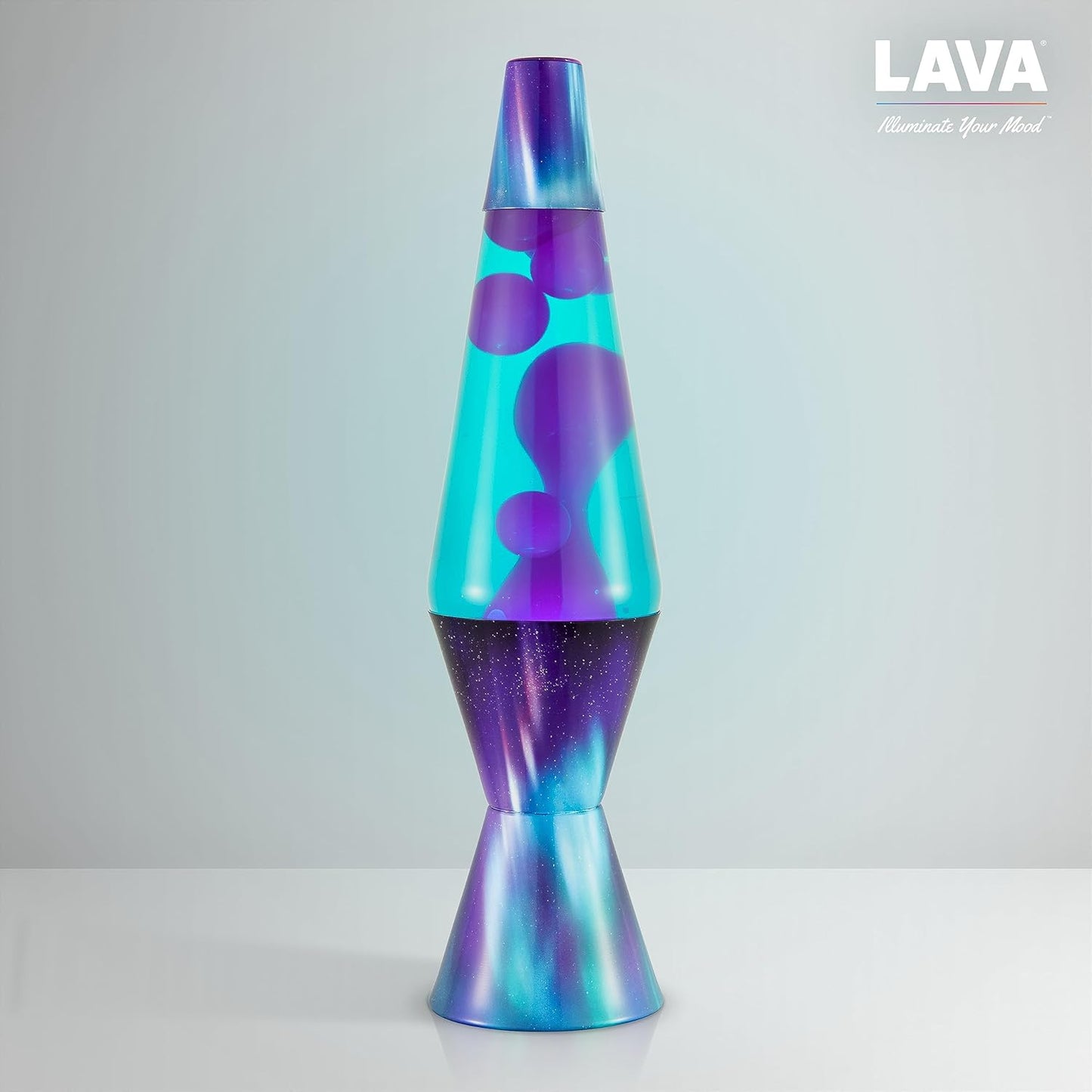 The Original Lava® Lamp - 14.5" Aurora Borealis – Classic Liquid Motion Lamp - Purple Wax and Blue Liquid - Item #2047 (Amazon Exclusive)