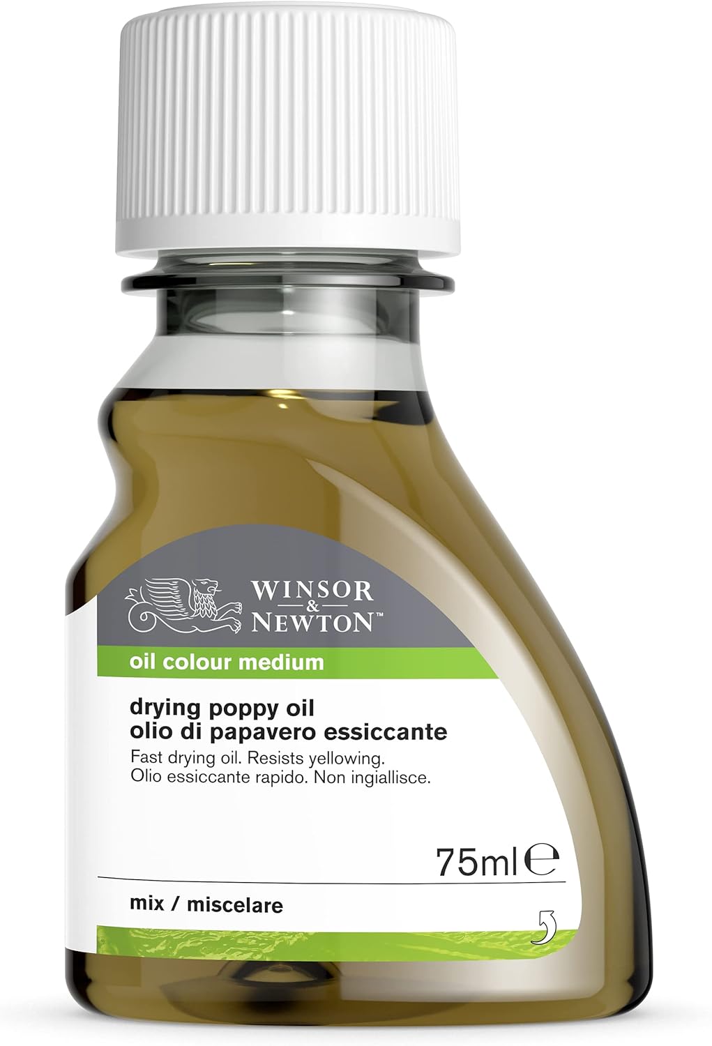Winsor & Newton Sansodor Drying Poppy Oil, 75ml (2.5oz) Bottle