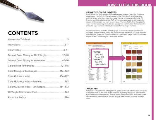 1,500 Color Mixing Recipes for Oil, Acrylic & Watercolor: Achieve precise color when painting landscapes, portraits, still lifes, and more (Volume 1) (Color Mixing Recipes, 1)