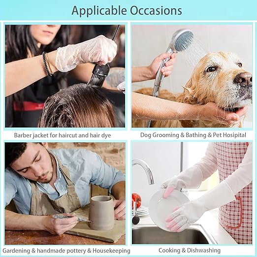 Gliitatu Dog Grooming Smock Barber Jackets for Women Men Professional Pet Groomer Smock Cosmetologist Barber Smock : Size Medium
