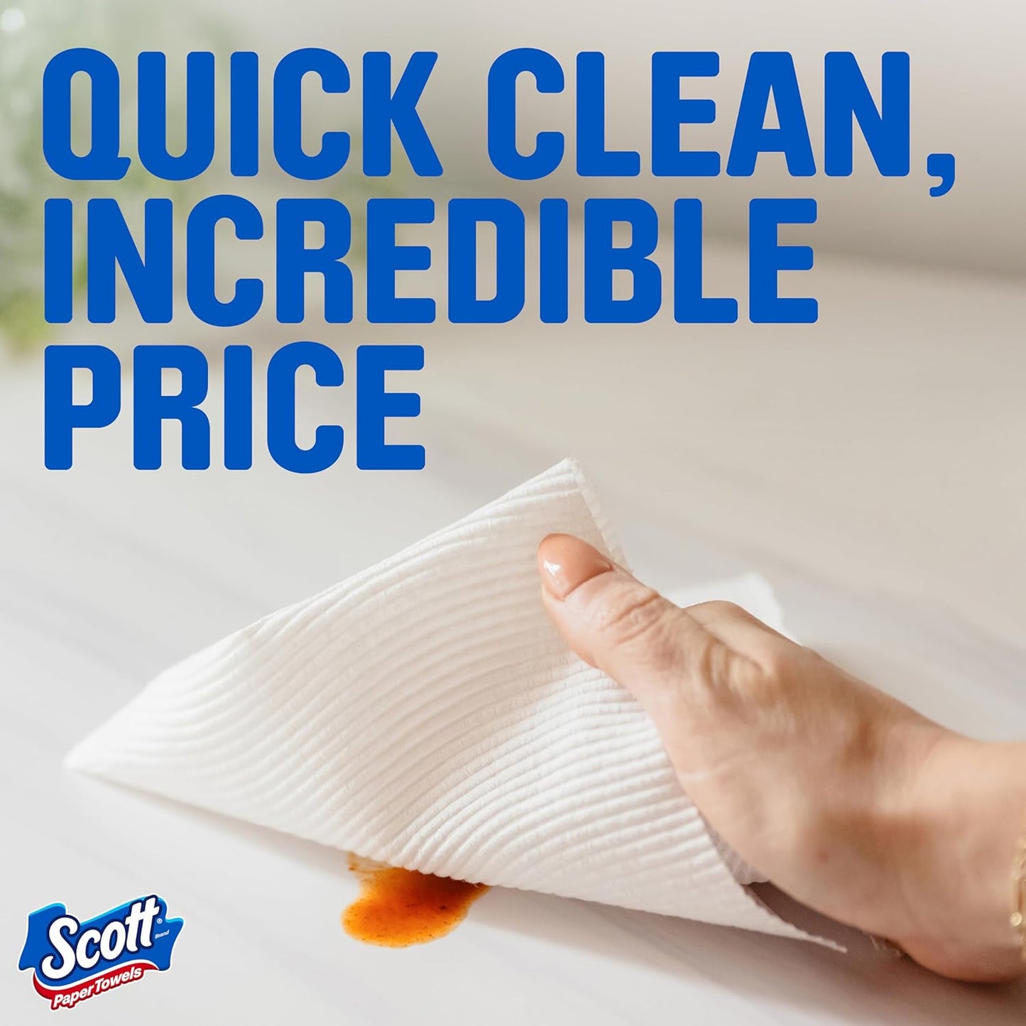 Scott Paper Towels, Choose-A-Sheet, 30 Double Rolls (2 Packs of 15) = 60 Regular Rolls (100 Sheets Per Roll)
