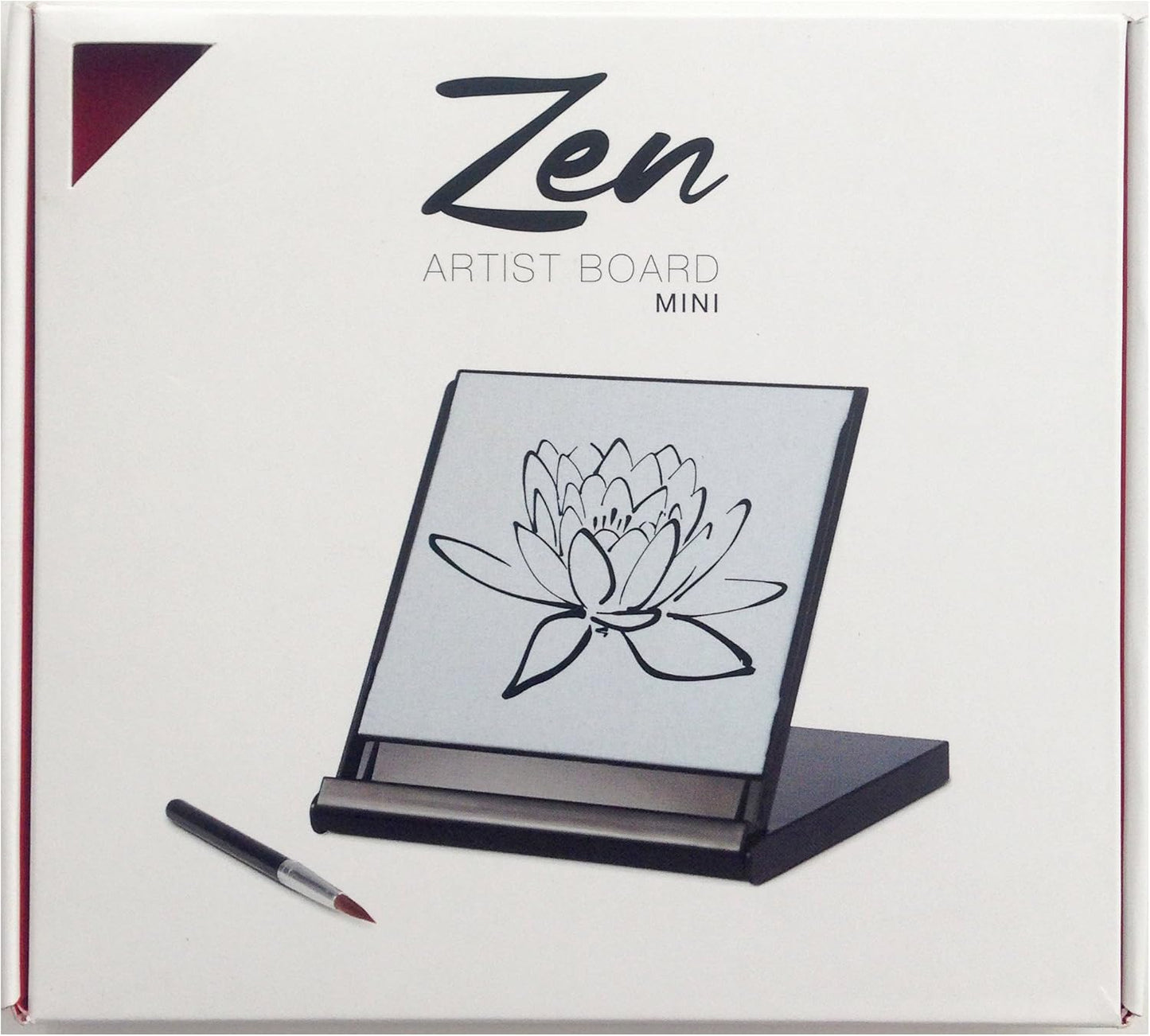 Zen Life Artist Board Mini, Paint with Water Relaxation Meditation Art, Relieve Stress, Small Travel Size Magic Drawing Watercolor with Brush