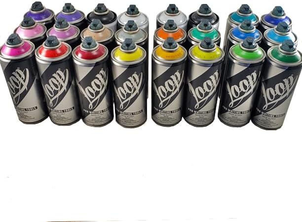 Loop spray paint 400ml MASTER COLOR SET of 24 multicolored