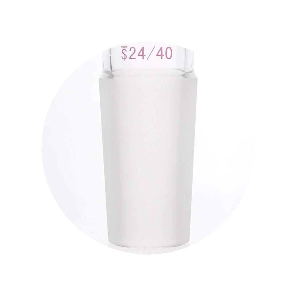 Laboy Glass Liebig Condenser with 24/40 Joints 300mm in Jacket Length Used in Reflux or Aapparatus Chemistry Lab Glassware with 10mm Glass Hose Connections