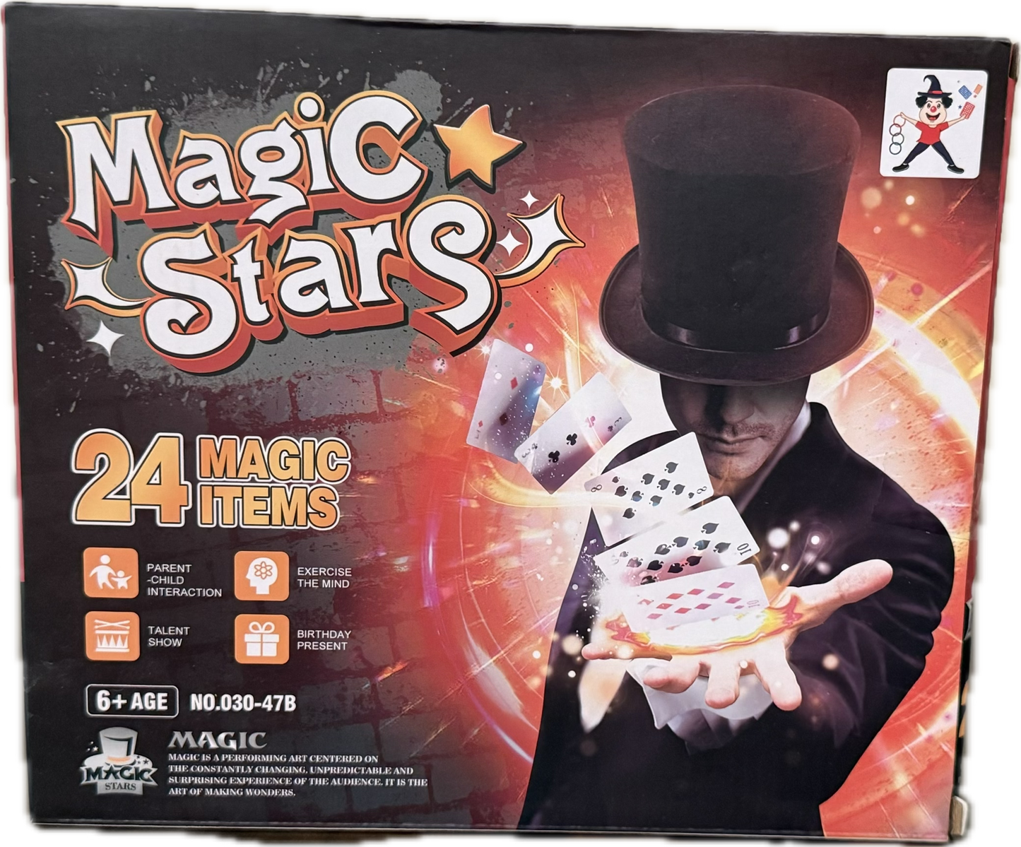 Magic Stars Magic Tricks Set - Magic Kit for Kids Age 6+ Magician Starter Kit with Learning Video Instructions Magic Wand Card for Beginner 6-12 Years Old Boys Girls Christmas Birthday Gift Toy