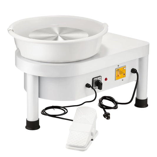 Vevor Pottery Wheel 25CM Pottery Forming Machine 350W Electric Wheel for Pottery with Foot Pedal and Detachable Basin Easy Cleaning for Ceramics Clay Art Craft DIY : Arts, Crafts & Sewing