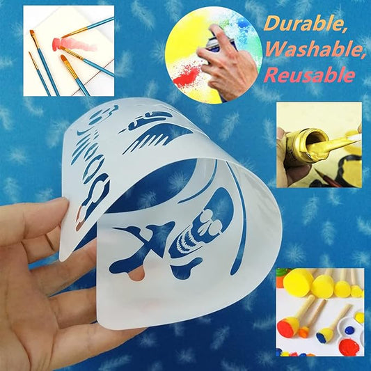 BANLTRE 18"x48" 5 Pieces Clear Blank Stencil Acetate Mylar for Craft,Silhouette Vinyl Cutting – Craft Material Making Sheets