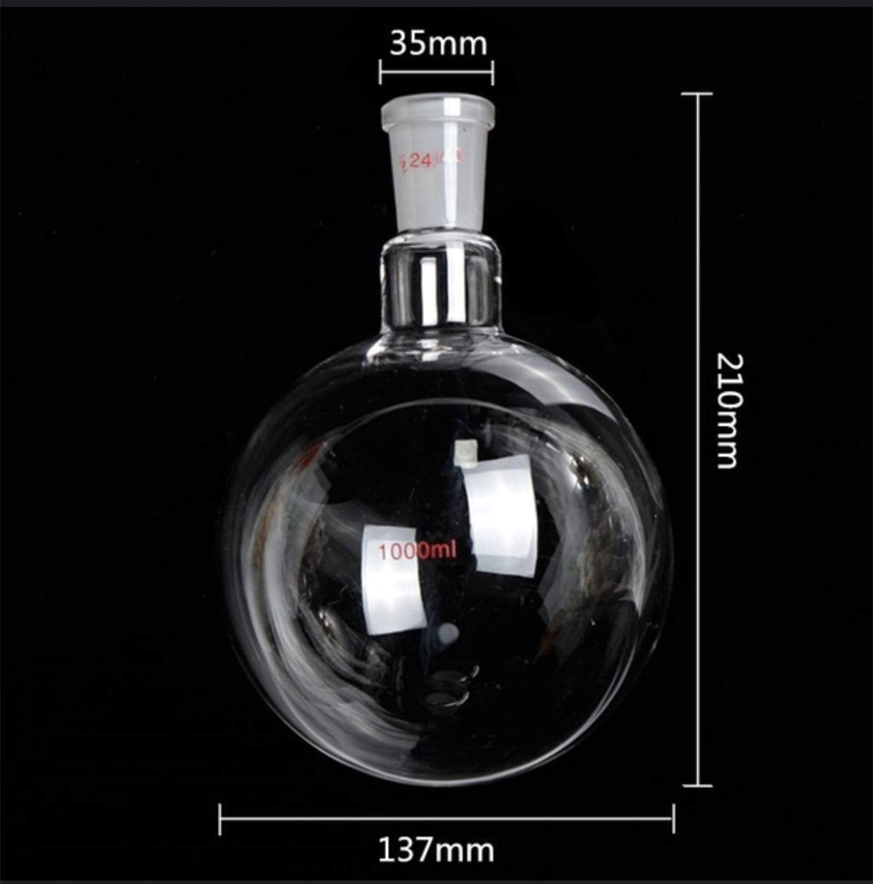 New 1000ml, 13pcs Glass Distillation Apparatus, Vacuum Distillation Equipment, Chemistry Lab Glassware Kit