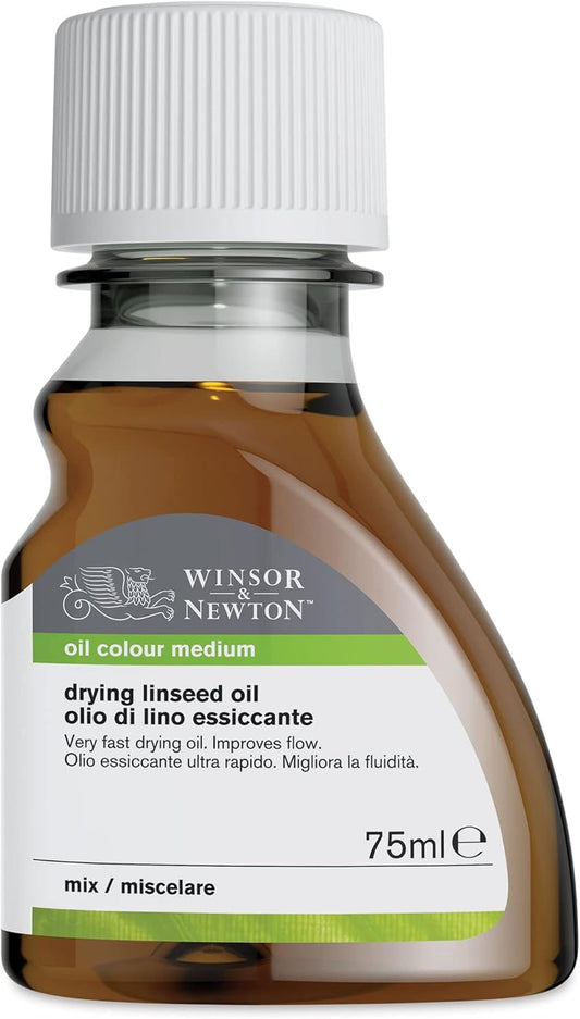 Winsor & Newton Sansodor Drying Linseed Oil, 75ml (2.5oz) Bottle