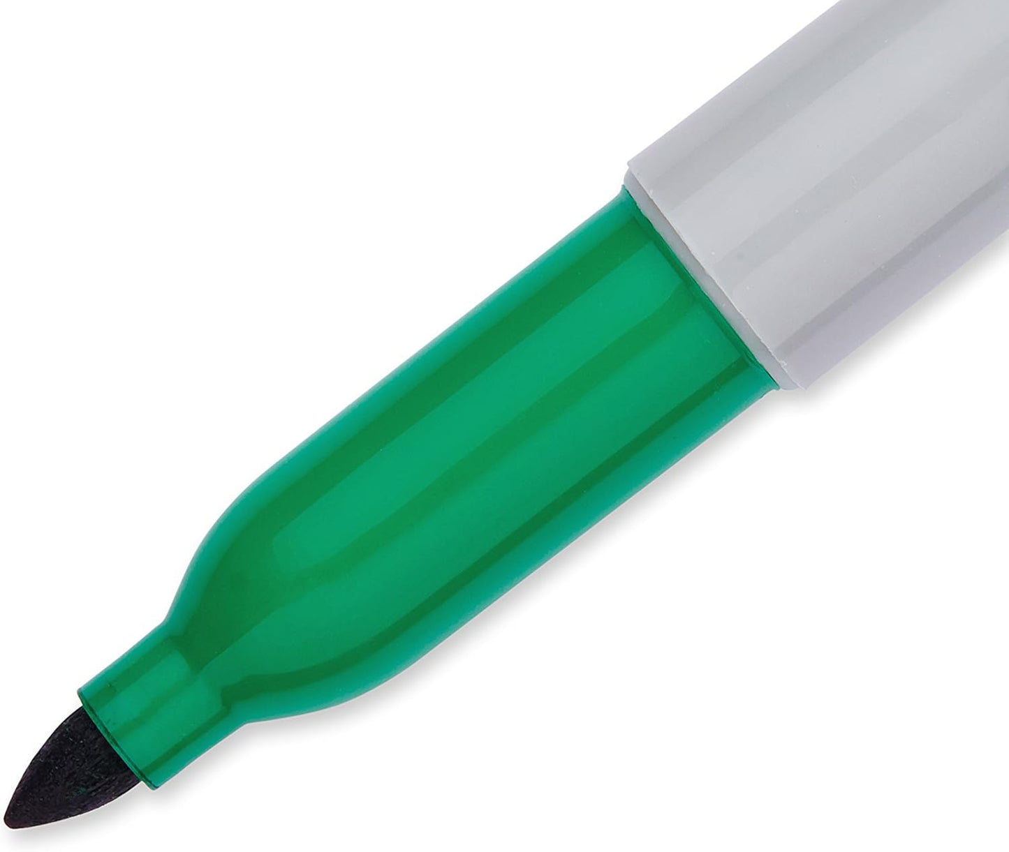 Sharpie Permanent Markers, Fine Point, Green, 12 Count