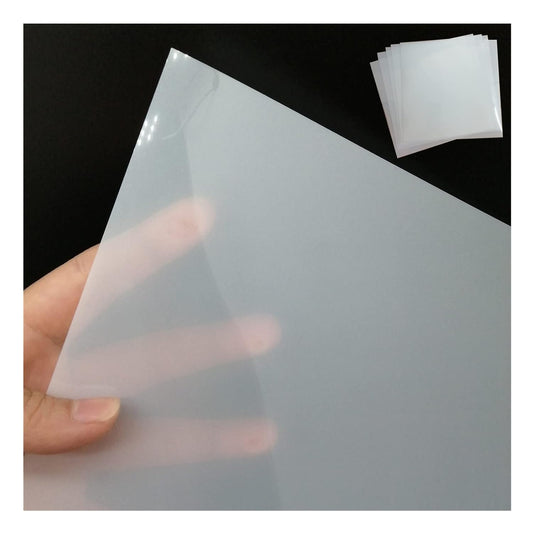 BANLTRE 12 Sheets 7.5 mil Mylar Sheet 12 x 12 inch Milky Translucent PET Blank Stencil Making Sheet for Cutting Machines, Cut Tool Template Material (7.5 mil)