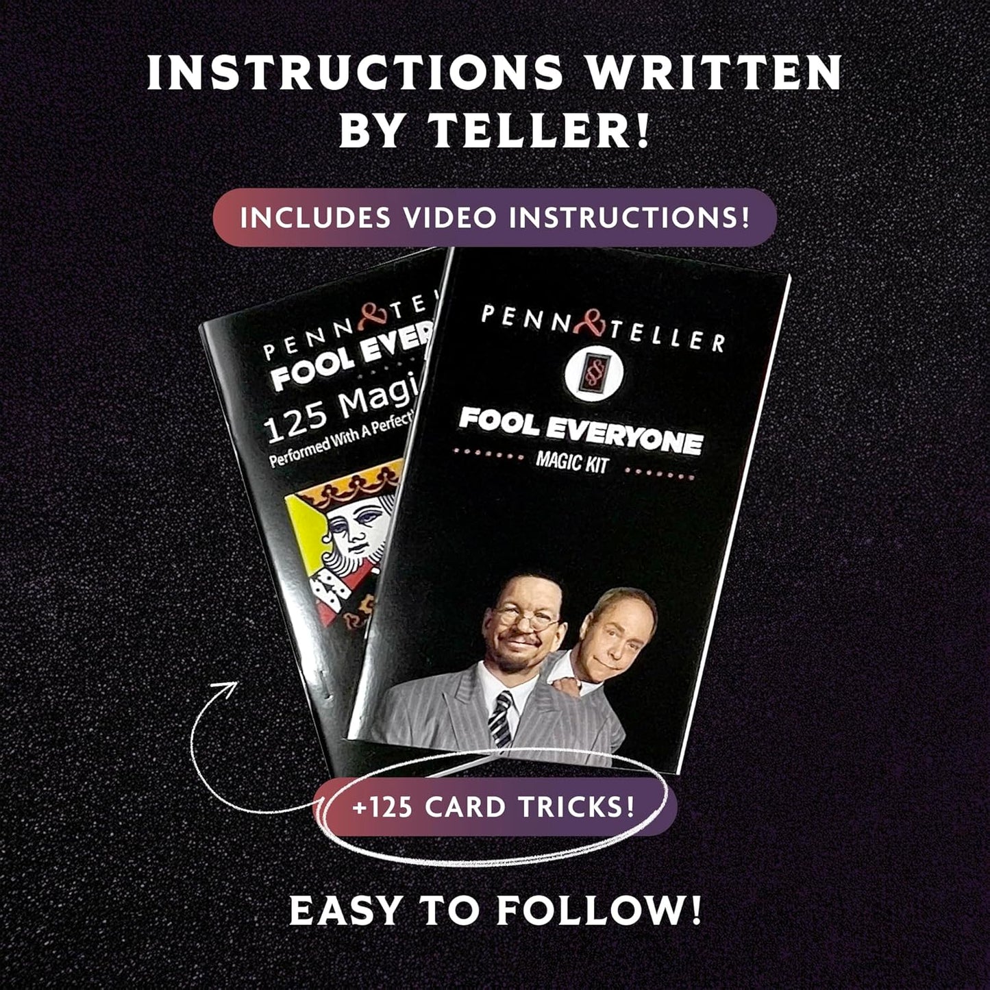 Penn & Teller Fool Everyone Magic Kit – Official Licensed Edition by FUN Inc – Over 200 Magic Tricks for Kids with Props, Books & Videos – Ideal for 8 or 9 Year Old Boy Birthday Gifts or Xmas Presents