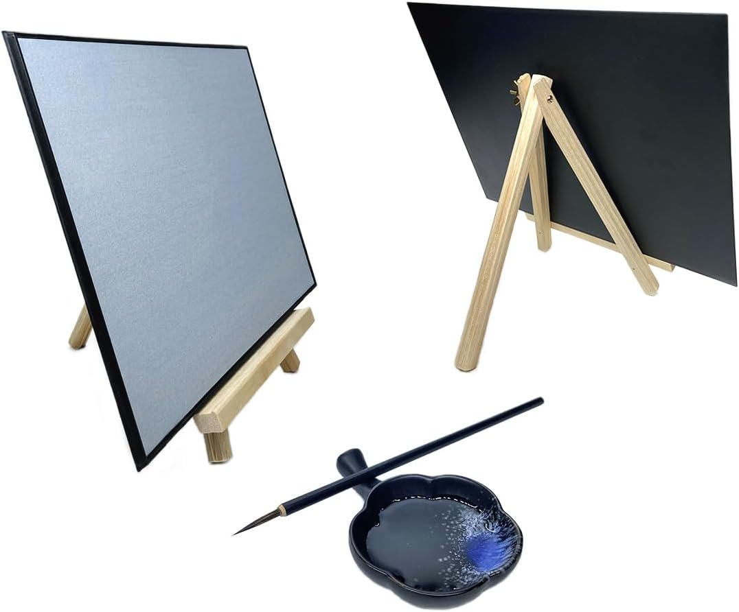 AOVOA Zen Meditation Water Drawing Board Art Set, Painting with Water for Relaxing, Mindfulness & Meditation Practice, Inkless Drawing Board with Brushes and Stencils, Zen Gifts for Men and Women