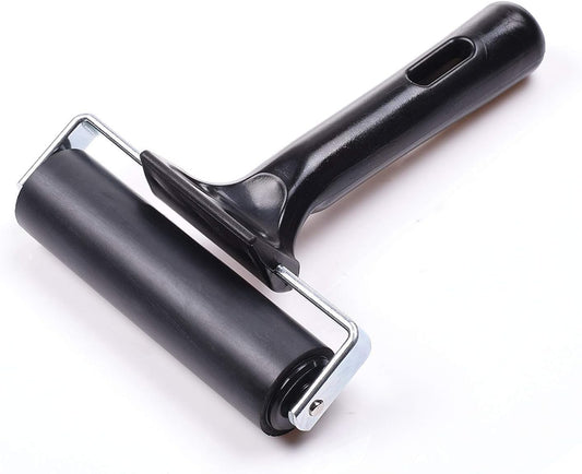 4-Inch Rubber Brayer Roller for Printmaking, Great for Gluing Application Also