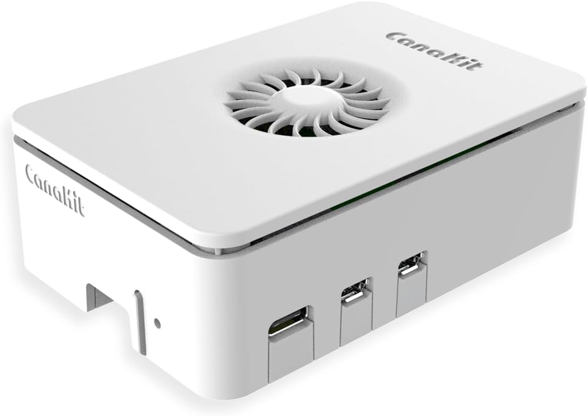 CanaKit Raspberry Pi 5 Starter Kit MAX - Turbine White (256 GB Edition) (8GB RAM)