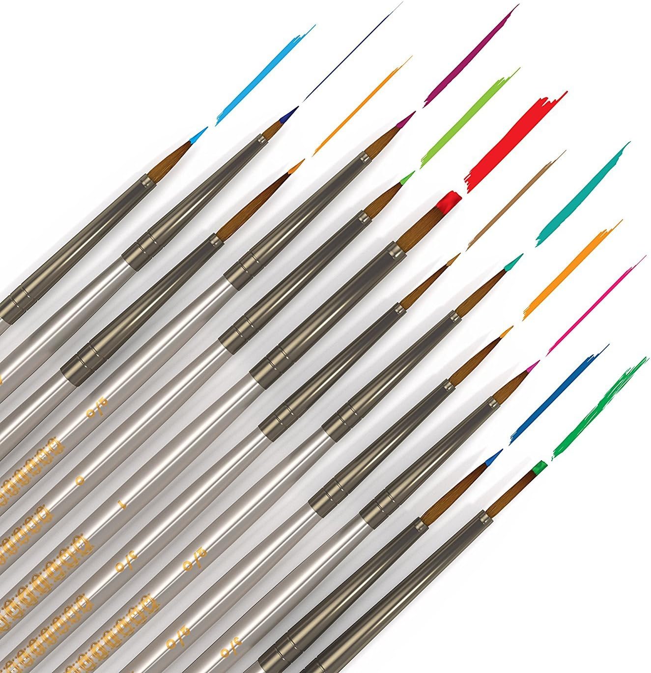 The Official Paint by Numbers Brush by Artistrove - 12 Amazing Fine Detailing Paint Brushes for Adults with a Need for Precision, Get Your Set of The Master Class Brushes to Perfect Your Passion!