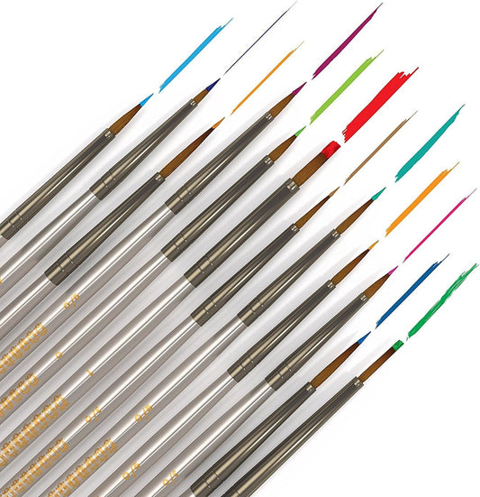 The Official Paint by Numbers Brush by Artistrove - 12 Amazing Fine Detailing Paint Brushes for Adults with a Need for Precision, Get Your Set of The Master Class Brushes to Perfect Your Passion!