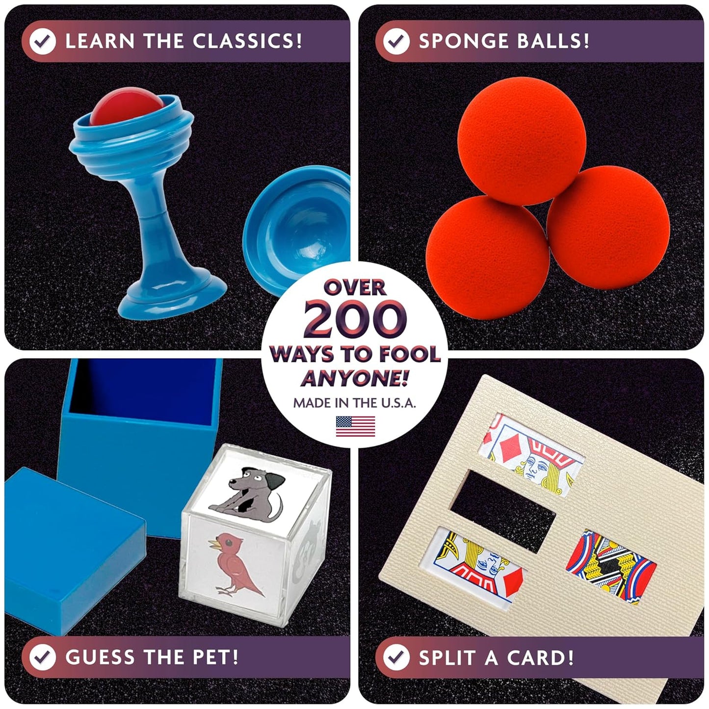Penn & Teller Fool Everyone Magic Kit – Official Licensed Edition by FUN Inc – Over 200 Magic Tricks for Kids with Props, Books & Videos – Ideal for 8 or 9 Year Old Boy Birthday Gifts or Xmas Presents