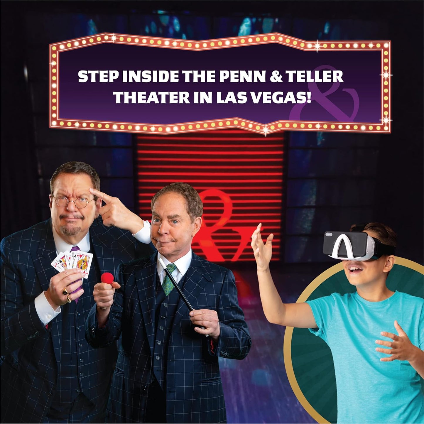 Abacus Brands Penn & Teller VR Magic Lab - Virtual Reality Kids Magic Book and Interactive STEM Learning Activity Set - for Ages 8 and Up