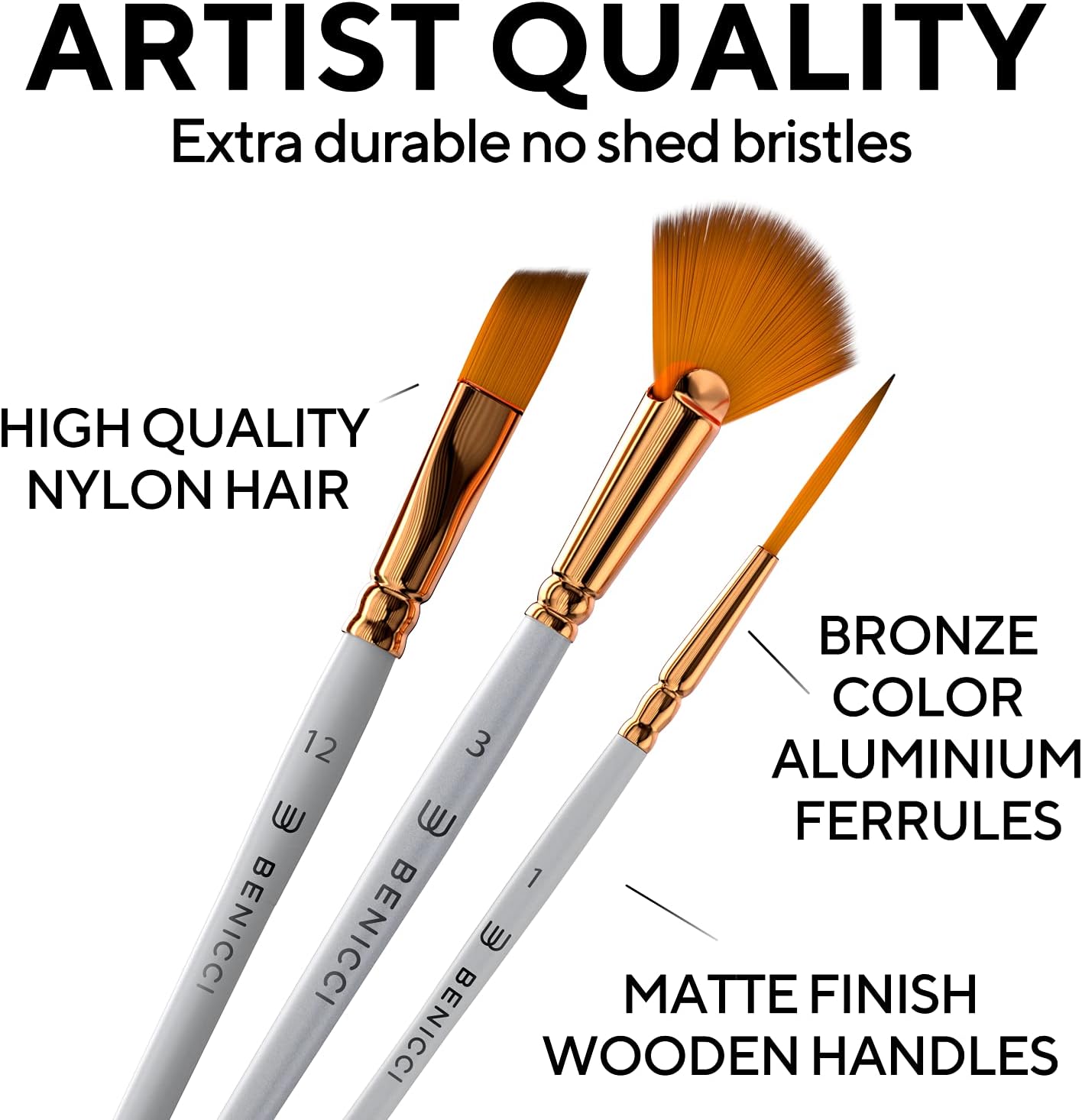 18 Pieces Premium Artist Paint Brush Set - Includes Palette Knife, Sponge, Organizing Case - 16 Painting Brushes for Kids, Adults & Professionals - Perfect for Watercolor, Oil, Acrylic Painting Art