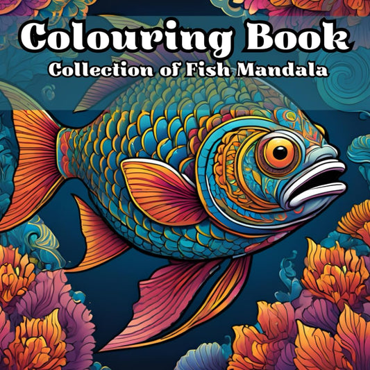 Fin-tastic Mandalas: A Fish-Inspired Coloring Escape